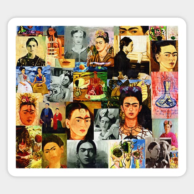 Obsessed with Frida Sticker by madalenalobaotello